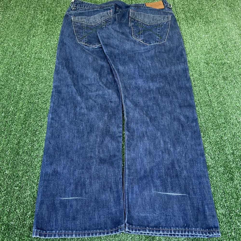VTG‎ Akoo Jeans Mens 36x31" Blue Relaxed Straight Leg Hip Hop Baggy Y2K 00s